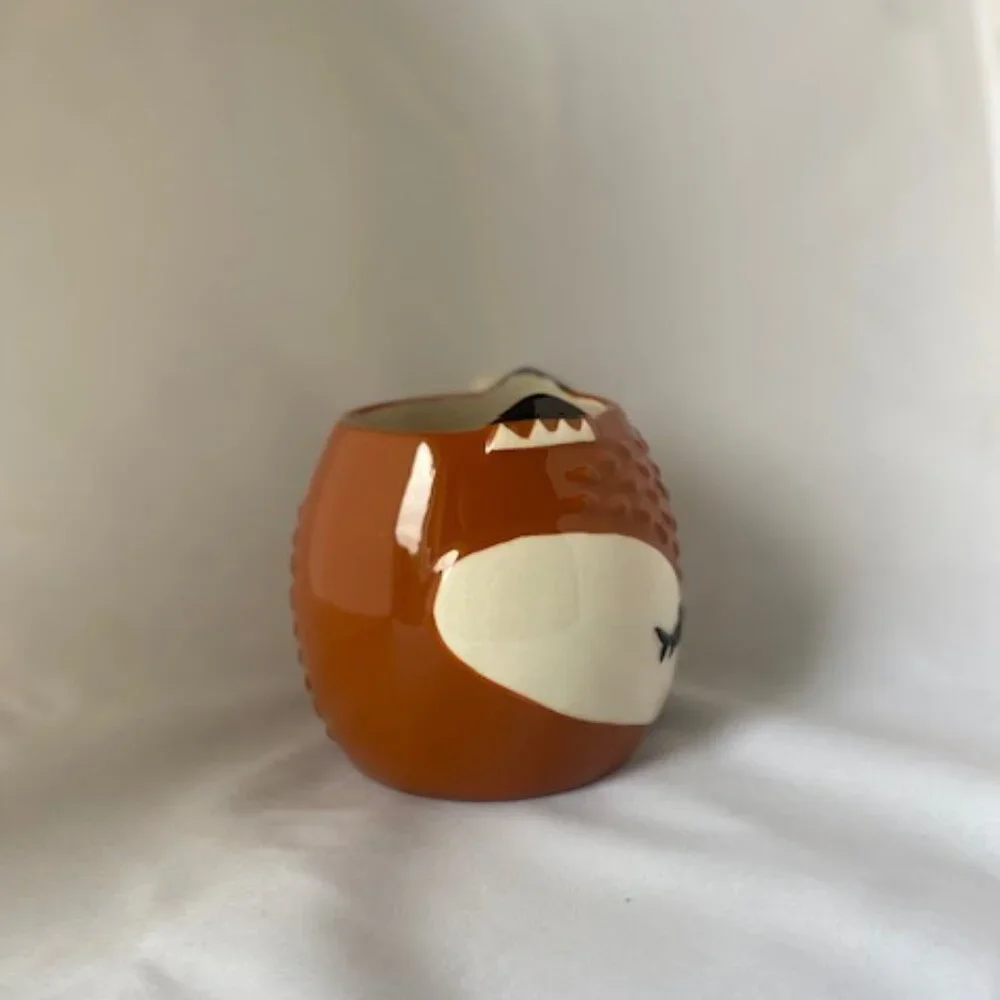 NEW Sur La Table Little Fox Hand Warmer Large 3D Earthenware Mug 14-16oz Cup